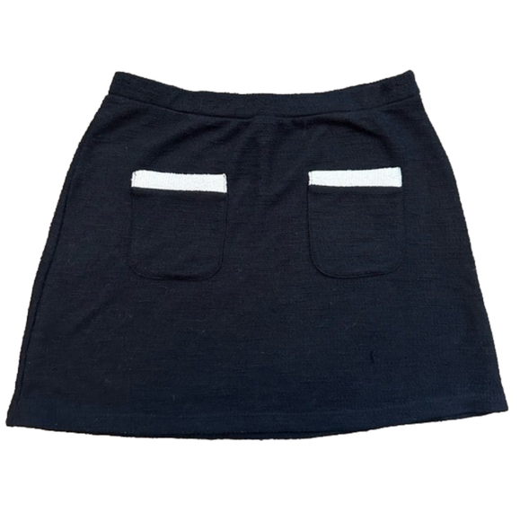 Zara Dresses & Skirts - Trafaluc Tweed Zara Mini Skirt Preppy Stretchy with front pockets
